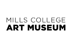 Mills College Art Museum logo with black text on a white field